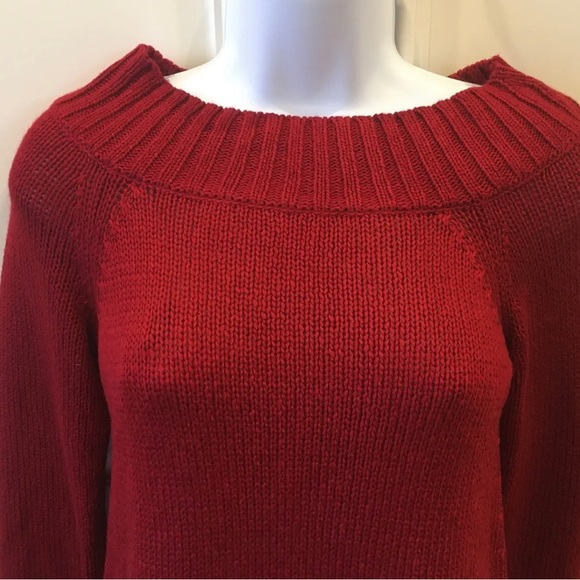 Ann Taylor Loft Pullover Ruby Red Sweater XS - Picture 3 of 10